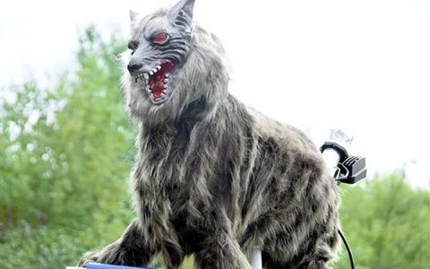 眼睛闪着红光、90分贝噪音 日本多地用“机器狼”驱赶熊