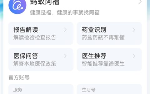 AQ启用中文名“蚂蚁阿福”：新增健康小目标功能