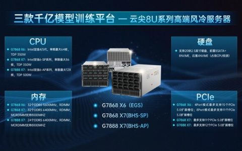 云尖信息8U系列高端风冷服务器