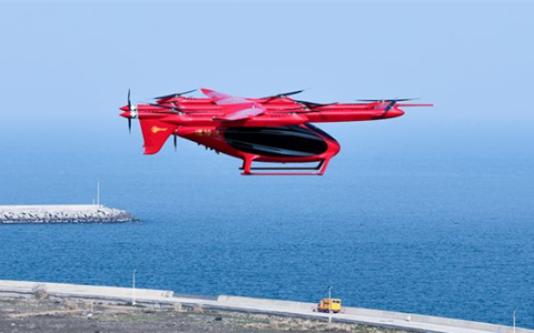 耗时9分钟！峰飞航空完成首次吨级eVTOL跨海峡飞行