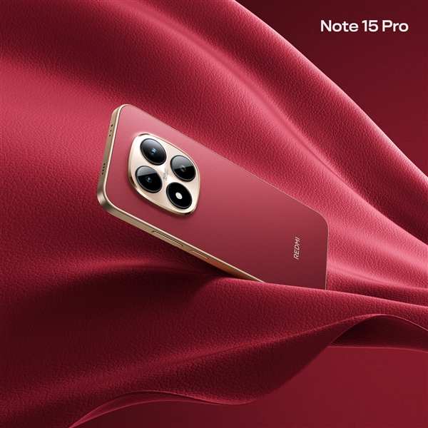 REDMI Note 15 Pro新春版车厘子红全方位外观公布 高级氛围感拉满