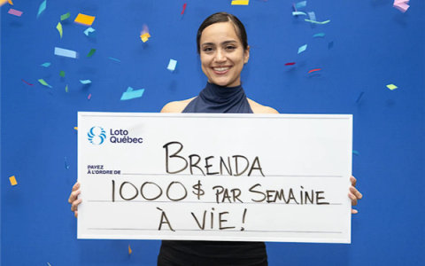 加拿大20岁女孩中大奖后选择每周领钱：每次1000块 能领到终身