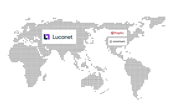 /图片信息：Lucanet蓝科市场覆盖欧洲、大中华区、东南亚等区域，Prophix覆盖加拿大市场，OneStream覆盖北美、东南亚市场/