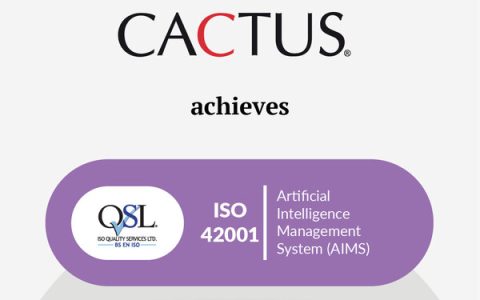 CACTUS（Paperpal母公司）正式通过ISO/IEC 42001:2023人工智能管理体系认证