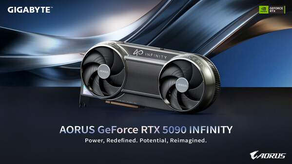 技嘉于 CES 2026 发表精巧设计 AORUS GeForce RTX™ 5090 INFINITY 显卡 以创新散热技术释放极致性能