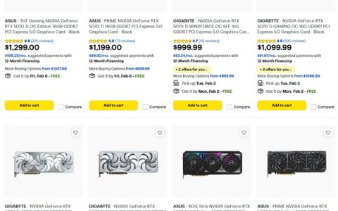 等等党失败！RTX 5070 Ti价格已超5080建议零售价