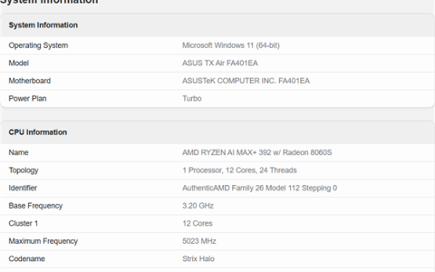 AMD锐龙AI MAX+ 392首次跑分：干翻12核锐龙9 7900X！