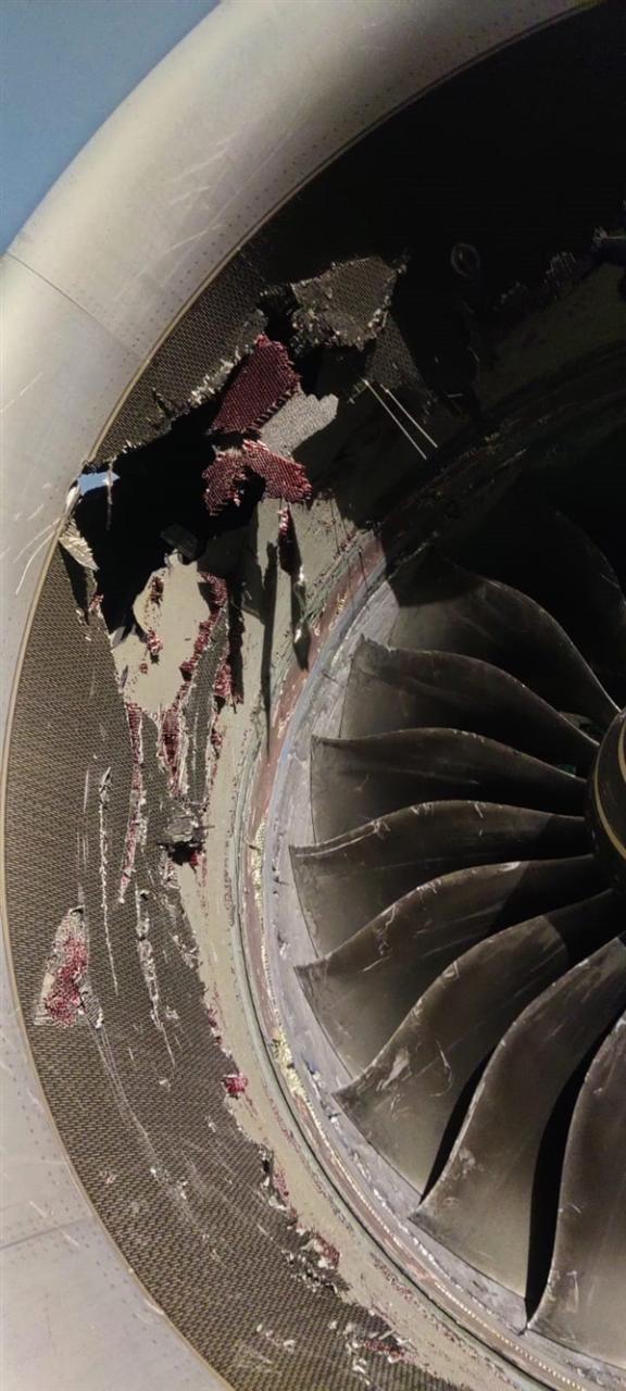 印度一架空客A350滑行中发动机吸入集装箱：损失惨重