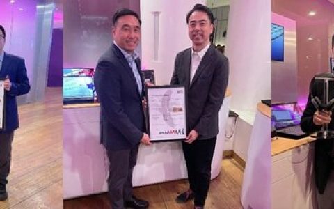 CES2026颁证仪式现场，SGS和联想嘉宾合影