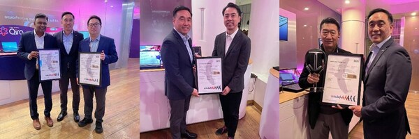 CES2026颁证仪式现场，SGS和联想嘉宾合影