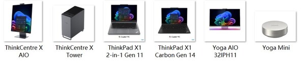 联想AI PC产品系列