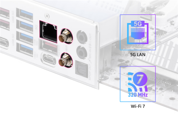 微星MPG B850M EDGE TI MAX WIFI主板上市：银白配色 支持Wi-Fi 7