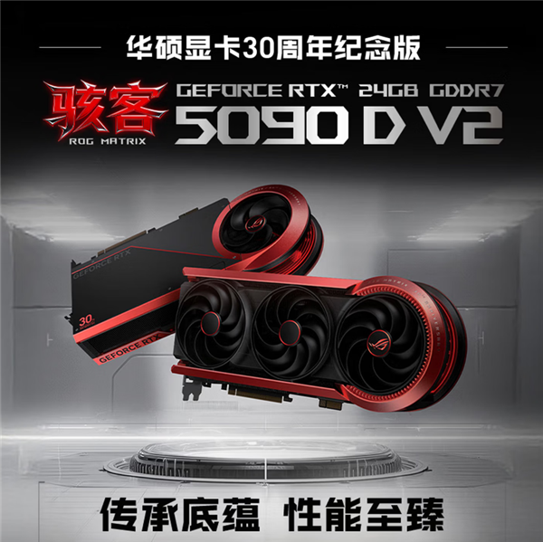 华硕顶级旗舰!ROG MATRIX骇客5090D V2国内上市:29999元