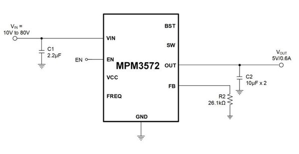 MPM3572 典型应用图