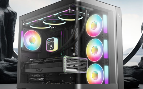 双仓结构！九州风神CG530U 4F曲面玻璃海景房机箱首发499元起
