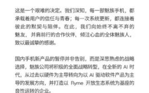 魅族科技宣布战略转型 暂停国内手机新产品自研硬件项目