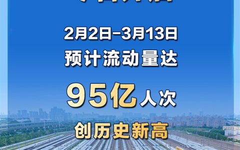 40天内流动95亿人次！史上最大规模春运今日开启