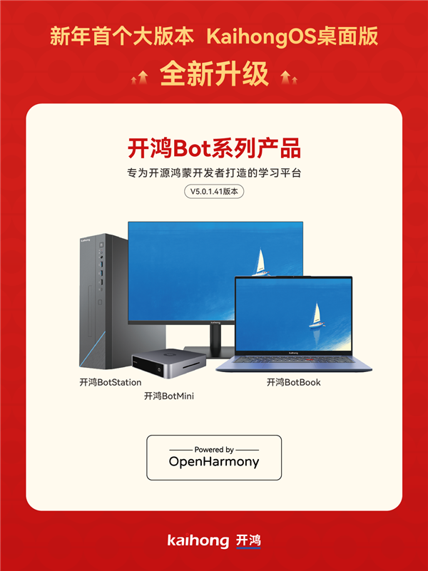 新年首个大版本来了!深开鸿KaihongOS桌面版5.0.1.41升级发布