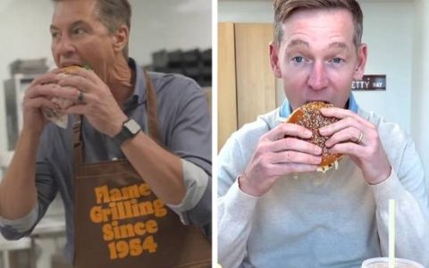 麦当劳CEO不情愿试吃新品后 汉堡王发CEO狠咬皇堡视频借势营销