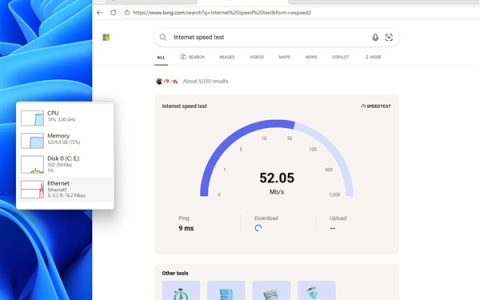 Win11本周升级网络测速：非原生功能、又被喷了