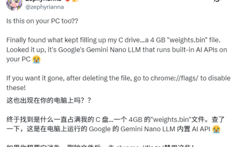 把用户硬盘当后花园！谷歌Chrome擅自下载AI模型：悄悄塞入4GB文件