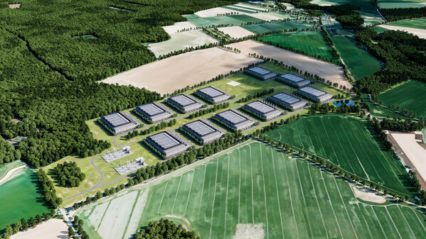 Visualization of the data center in the municipality of Choczewo Visualization of the data center in the municipality of Choczewo