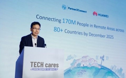 Yang Chaobin, CEO of Huawei ICT BG announces the fulfillment of ITU P2C Pledge