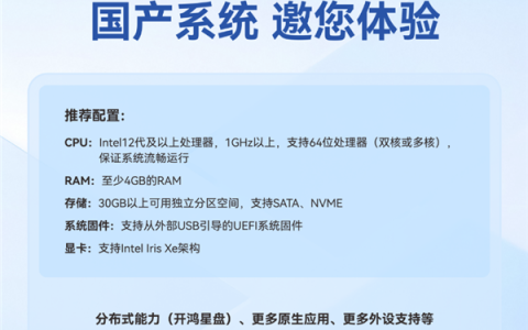 深开鸿自研国产操作系统 KaihongOS桌面版（X86）首次全面开放免费试用