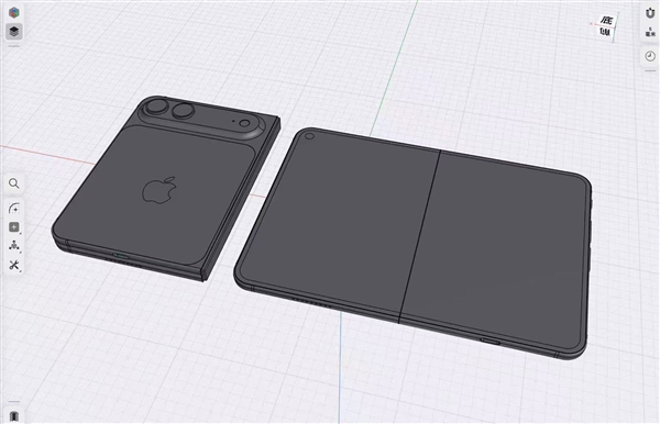 苹果首款折叠屏手机来了 iPhone Fold最新CAD图出炉 外观已无悬念