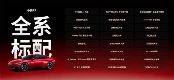 剑指特斯拉Model 3！小鹏P7 Max版上市：20.38万起