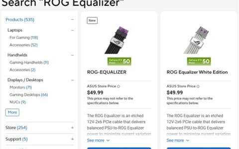 拒绝烧显卡！华硕ROG Equalizer线材公布售价：一根卖341元