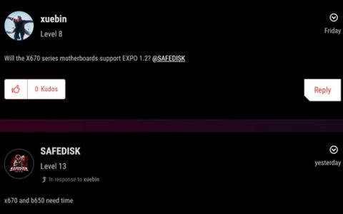 AMD EXPO 1.2细节曝光：X670/B650老主板也能支持！完整CUDIMM要等Zen6