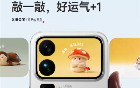 小米17 Pro系列背屏又有新玩法！电子木鱼来了 敲一敲好运+1