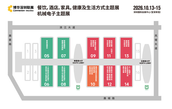 展馆平面图及各馆产品类别