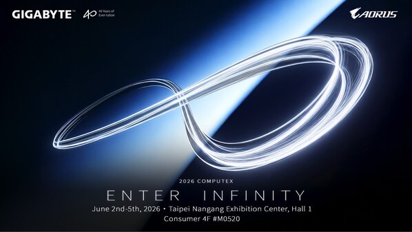 技嘉以"ENTER INFINITY"主题参展 COMPUTEX 2026 全面展现 AI 生态系与沉浸式电竞体验