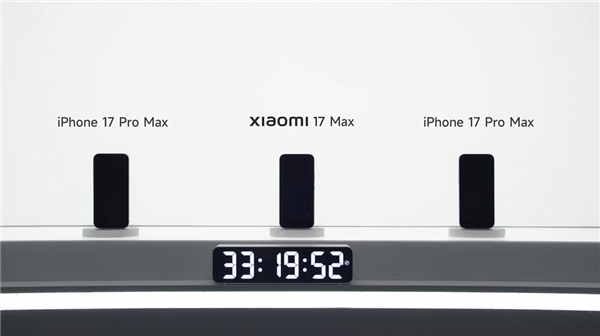 8000mAh超大电池！小米17 Max续航实测超两台iPhone 17 Pro Max