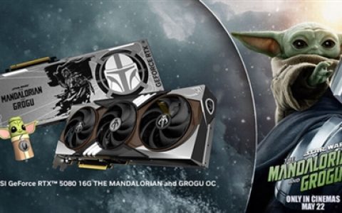 限量500块！微星推RTX 5080《曼达洛人》版：磁吸背板+拉丝金属涂装
