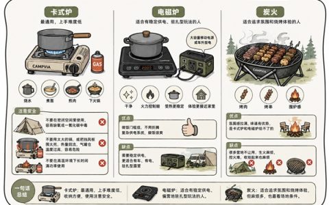 新手露营必看：卡式炉、电磁炉、明火到底怎么选？