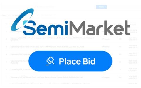 SurplusGLOBAL’s SemiMarket Attracts More Than 40 Global Buyers in First Online Semiconductor Equipment Auction, Driving 70% Higher Selling Prices