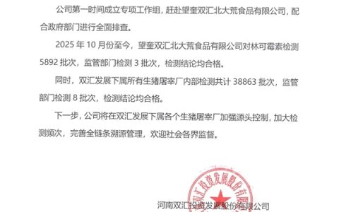 猪肉被曝抗生素超标37.5倍！双汇公开道歉 林可霉素不合格原因曝光