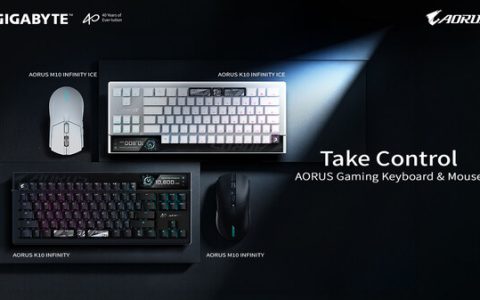 技嘉于 COMPUTEX 2026 发布 AORUS K10 INFINITY 电竞键盘与 M10 INFINITY 电竞鼠标