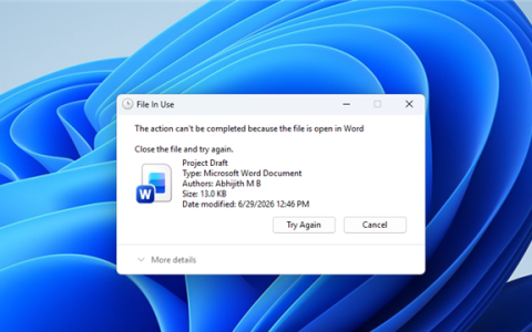 Win11被占用文件终于能删了！微软官方揭秘原因和修复方案