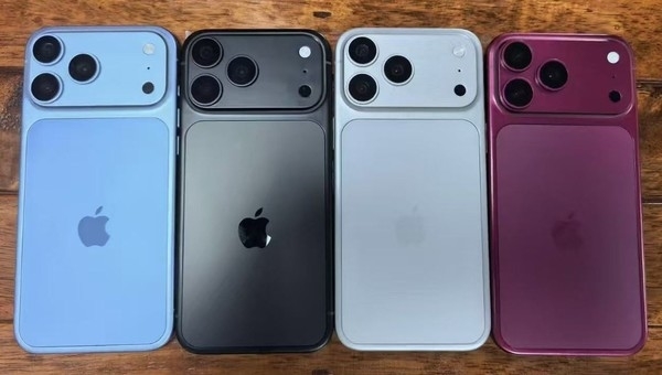 苹果iPhone 18 Pro Max机身亮相：实锤浅蓝、深红新配色