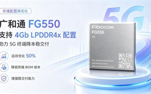 存储降容重大突破：广和通FG550攻关4Gb LPDDR4x成功，助力5G 终端成本和交付竞争力