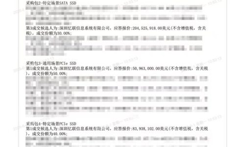 忆联再度中标中国移动SSD AVAP项目：三标段中标，双项夺魁，总容量第一