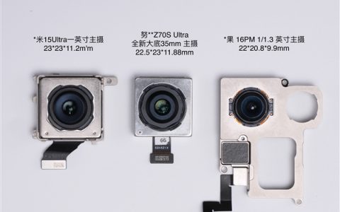 镜头直径超越一英寸CMOS！努比亚Z70S Ultra摄影师版35mm主摄亮相